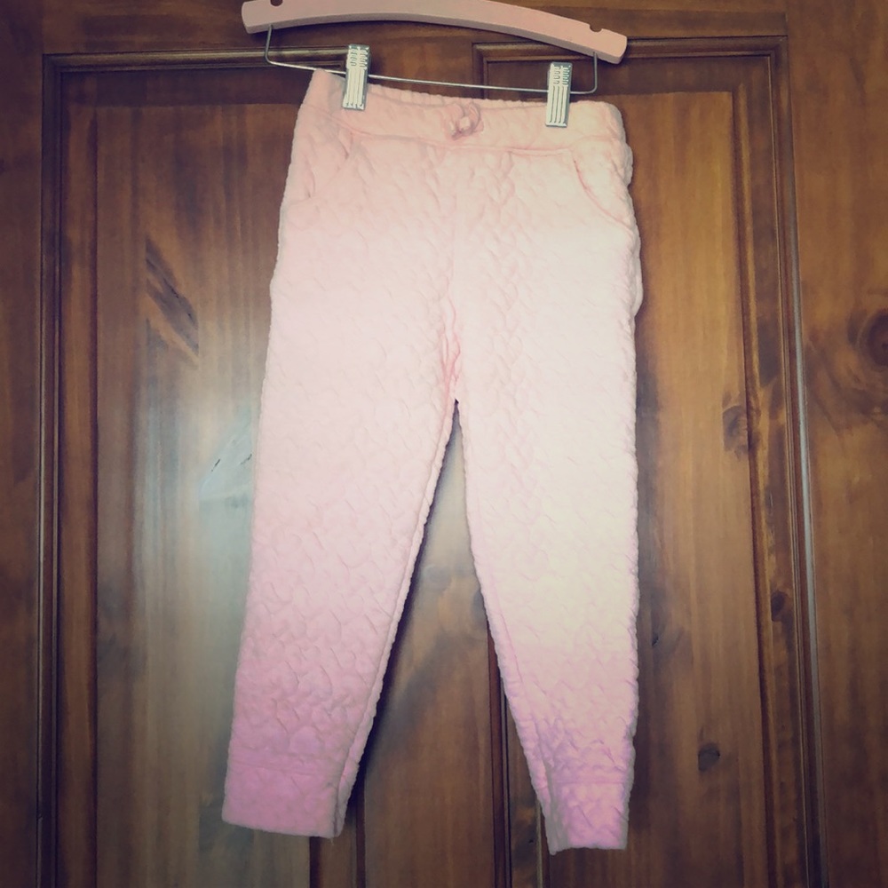 Quilted Pink  Girls Pants